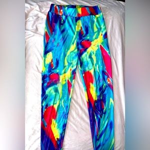 Graffiti Leggings, NWOT